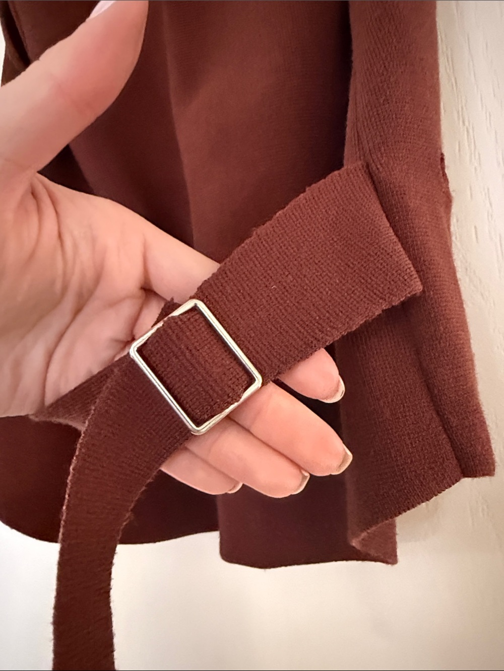 Zara Deep Brick Brown Knit Vest - Picture 5 of 5